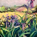 DANIELA ROSSO PRIN iris olio su tavola 50x40