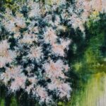 Fleurs d'étang - Oil on board (80 x 80) 2024