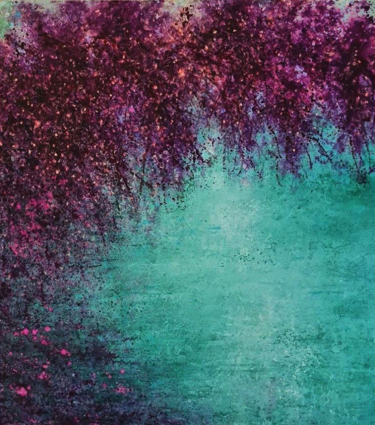 Il torrente d'inverno - Olio su tela (90 x 100) 2024