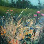 fiori di campo olio su tela .j60x 80pg